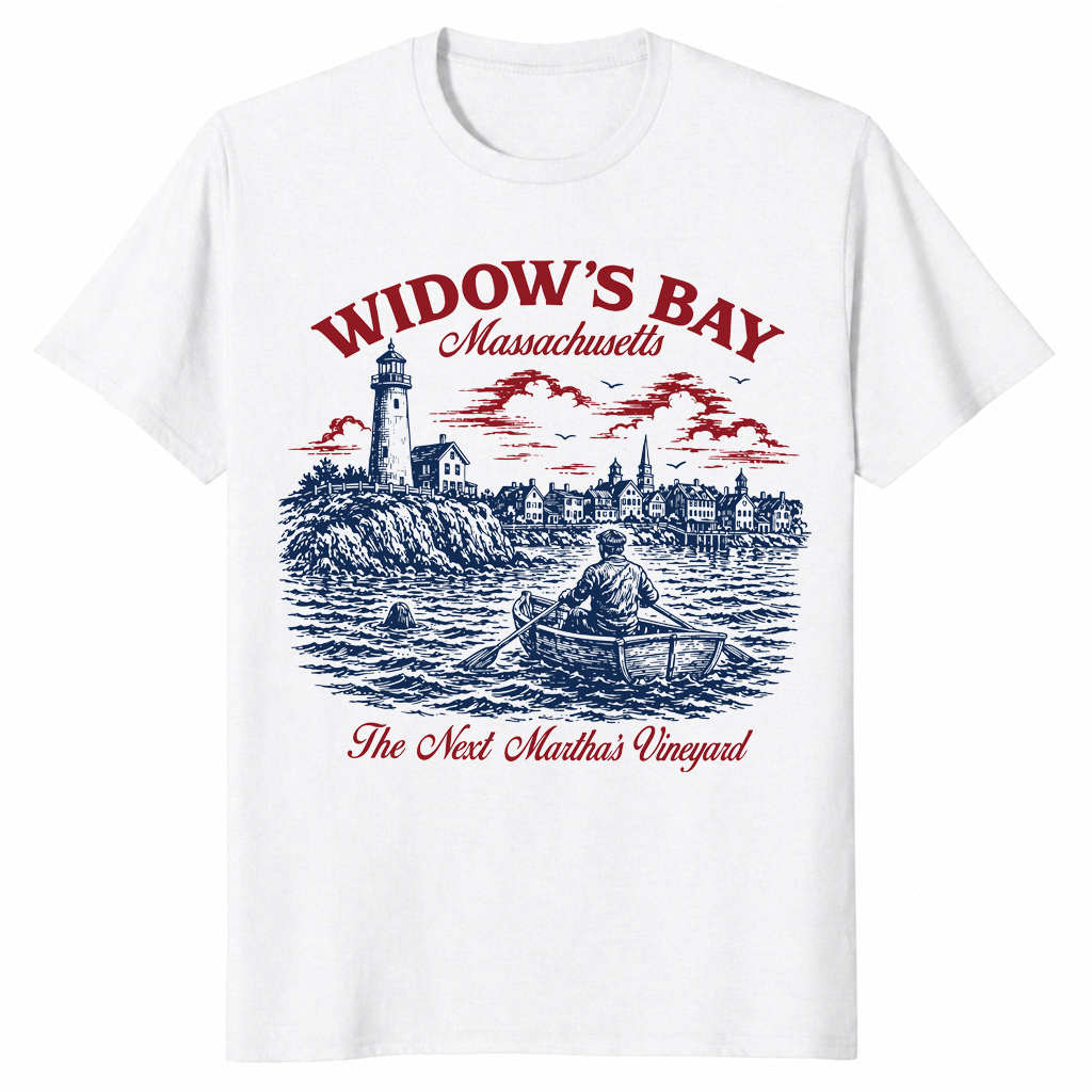Cursed Coastal Town New England Satire Vacation Shirt | Cuccico