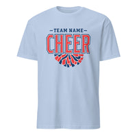 Custom Cheer Team Name Shirt in Light Blue by Cuccico