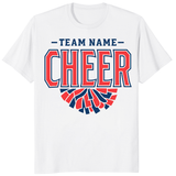 Custom Cheer Team Name Shirt in White by Cuccico