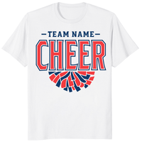 Custom Cheer Team Name Shirt in White by Cuccico