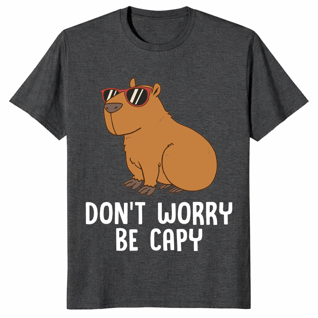 Cute capybara pun tee as a funny gift for animal lovers and meme collectors