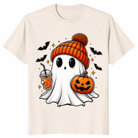 Cute ghost tee shirt natural