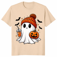 Cute ghost tee shirt sand