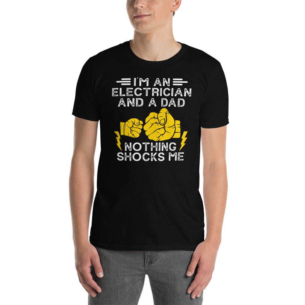 Electrician Dad T-Shirt | Funny 'Nothing Shocks Me' Gift - Cuccico Design