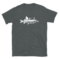 Trout Fishing and Golf T-Shirt - Great Fisherman Golfer Gift - Cuccico Design