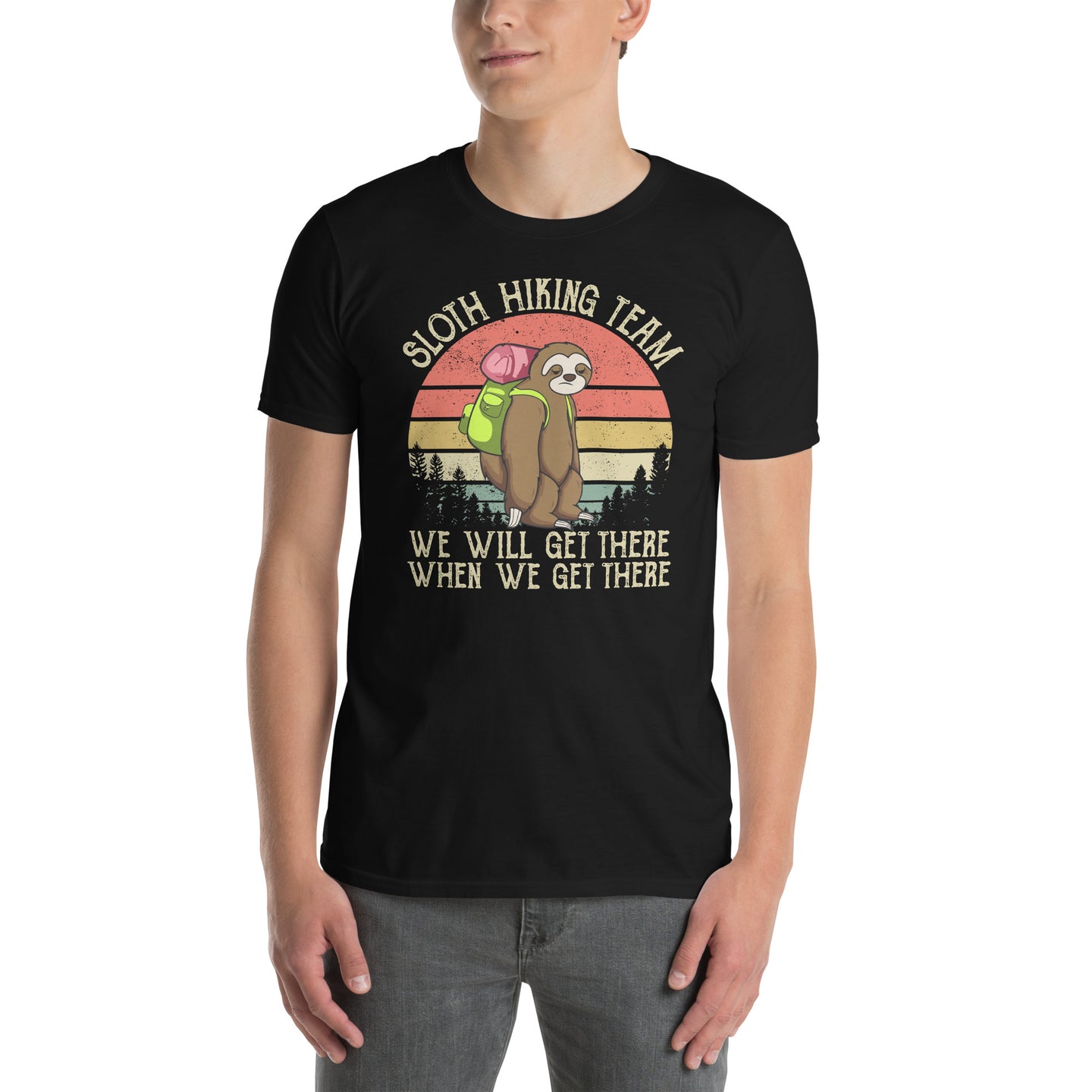 Sloth Hiking Team Shirt | Funny Adventure T-Shirt - Cuccico Design