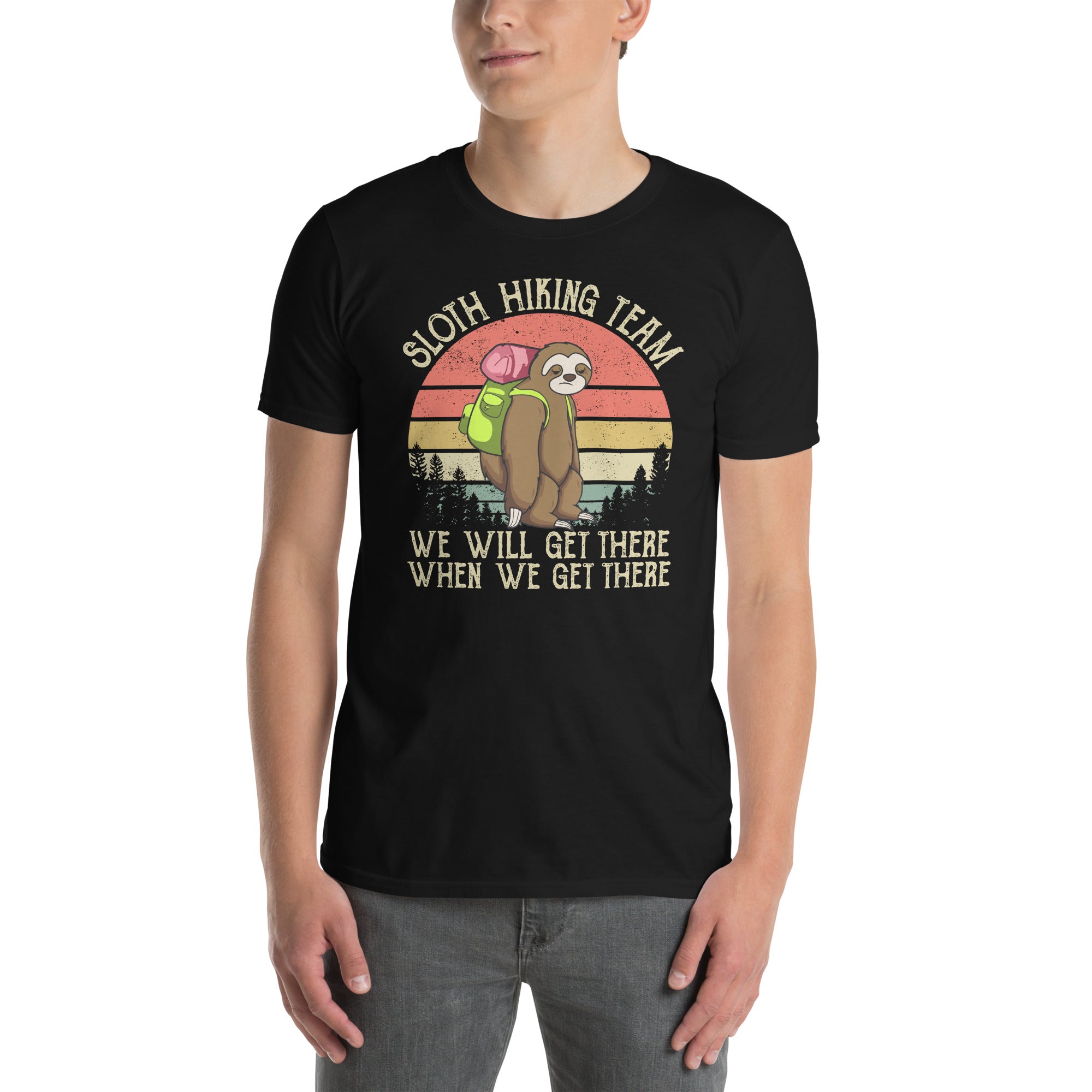 Sloth Hiking Team Shirt | Funny Adventure T-Shirt - Cuccico Design