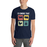 Funny Meat Smoker Weed T-Shirt | BBQ Grilling Gift - Cuccico Design