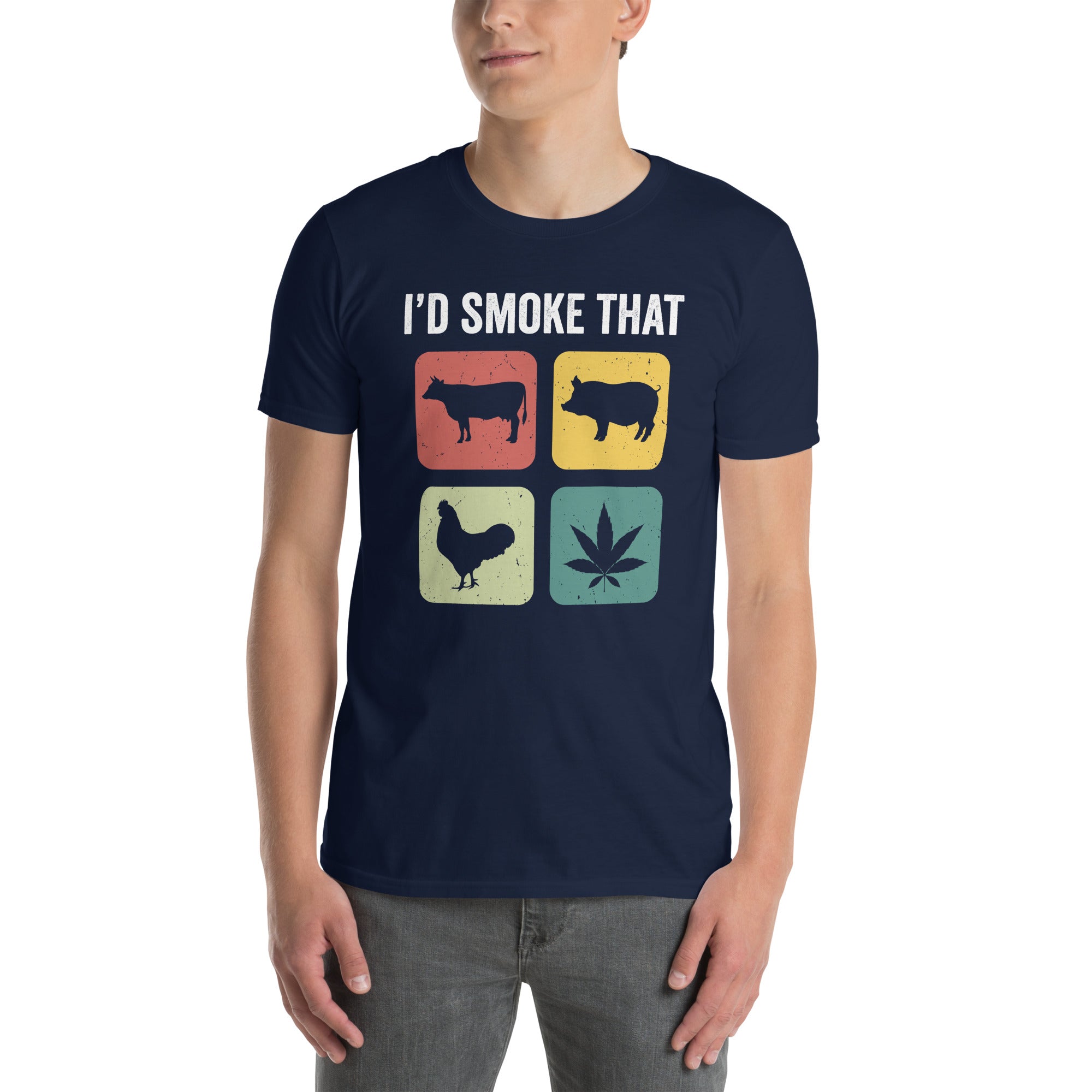 Funny Meat Smoker Weed T-Shirt | BBQ Grilling Gift - Cuccico Design