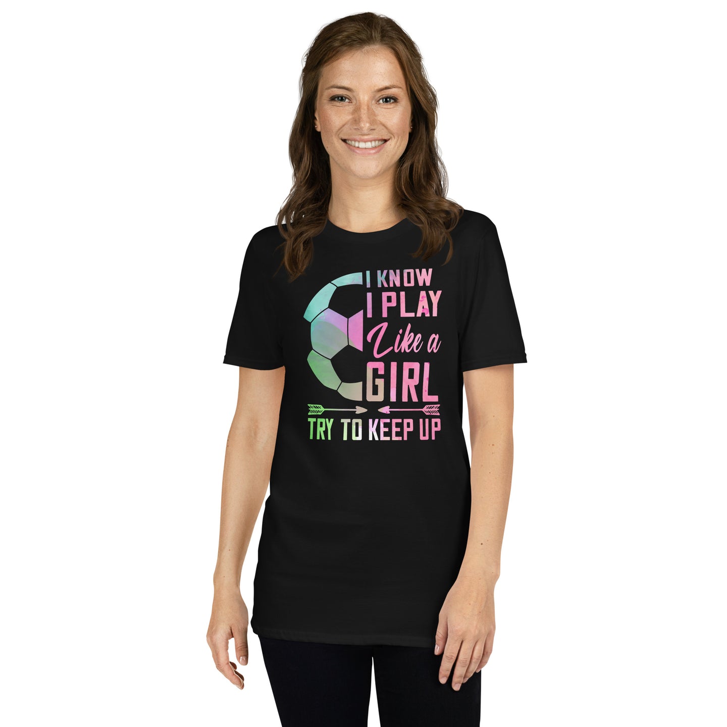Play Like A Girl Soccer Shirt - Funny Soccer Mom Gift - Cuccico Design
