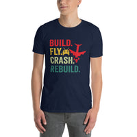 RC Plane T-Shirt - Build Fly Crash Model Airplane Shirt - Cuccico Design