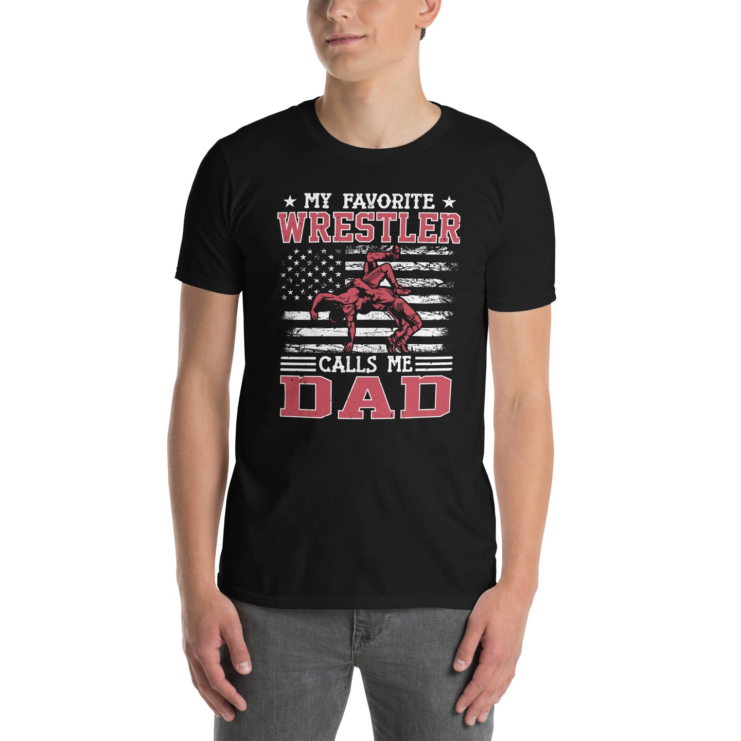 Wrestler Calls Me Dad T-Shirt - Wrestling Dad Gift - Cuccico Design