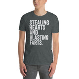 Stealing Hearts Blasting Farts T-Shirt - Funny Tee - Cuccico Design