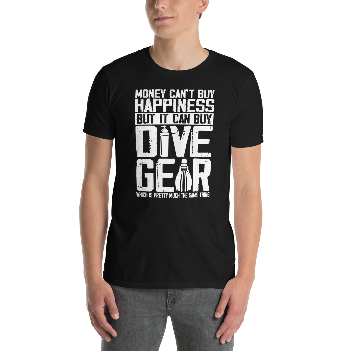 Money Can't Buy Happiness Scuba Diving T-Shirt | Diver Gift - Cuccico Design
