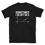 Funny Math T-Shirt: 'Go Off on a Tangent' Geek Tee - Cuccico Design