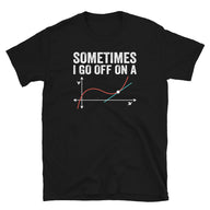 Funny Math T-Shirt: 'Go Off on a Tangent' Geek Tee - Cuccico Design