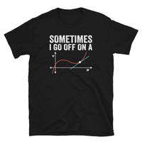 Funny Math T-Shirt: 'Go Off on a Tangent' Geek Tee - Cuccico Design