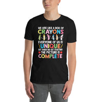Back To School Teacher Box Of Crayons T-Shirt - Cuccico Design