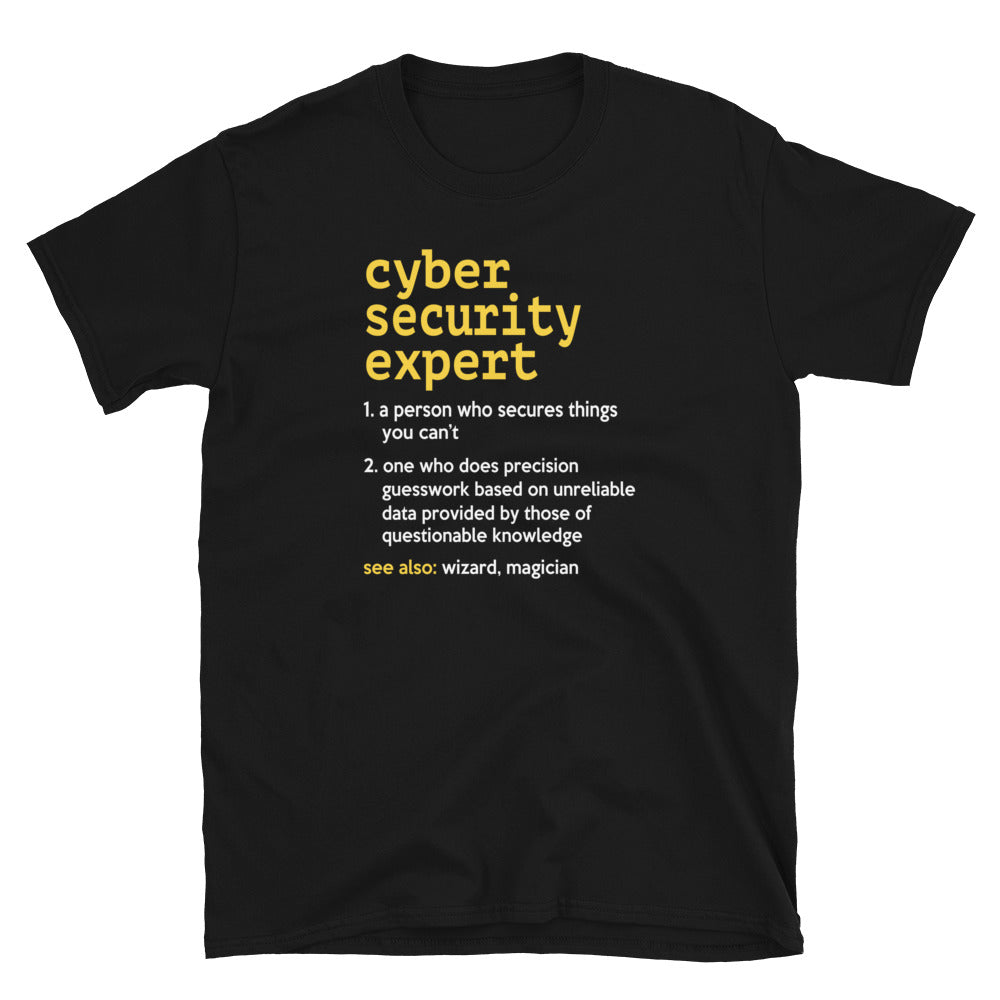 Cyber Security Expert T-Shirt | Tech Geek Apparel - Cuccico Design