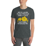 Electrician Dad T-Shirt | Funny 'Nothing Shocks Me' Gift - Cuccico Design