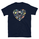 Teaching Elements Colorful Heart Unisex T-shirt - Cuccico Design