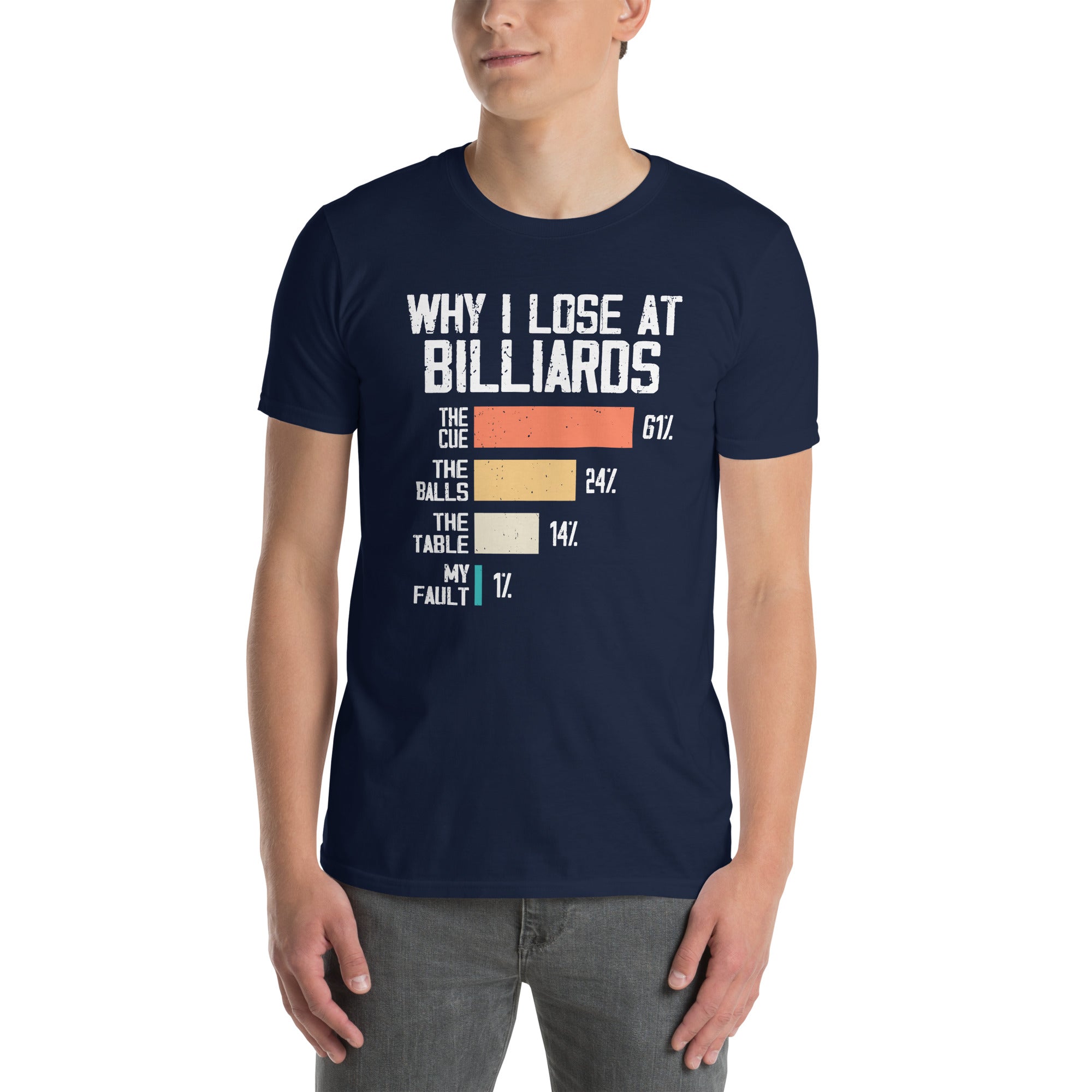 Funny Billiards Shirt - Why I Lose At Billiards Tee - Cuccico Design