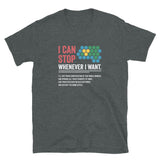 Civilization Game T-Shirt - I Can Stop Whenever I Want Funny Gamer Tee - Cuccico Design