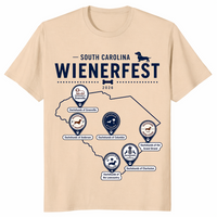 Dachshund festival shirt in sand