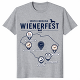 Dachshund festival shirt in sport grey
