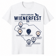 Dachshund festival shirt in white