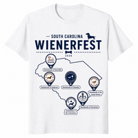 Dachshund festival shirt in white