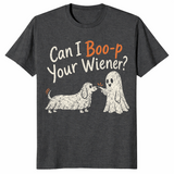 Dachshund Halloween shirt in dark heather grey