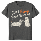 Dachshund Halloween shirt in dark heather
