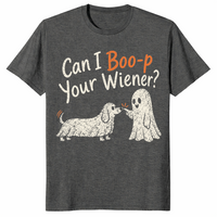 Dachshund Halloween shirt in dark heather