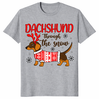 Dachshund through the snow in sport grey