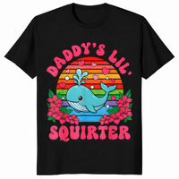 Inappropriate Funny Daddy's Lil Squirter Embarrassing Women T-Shirt | Cuccico