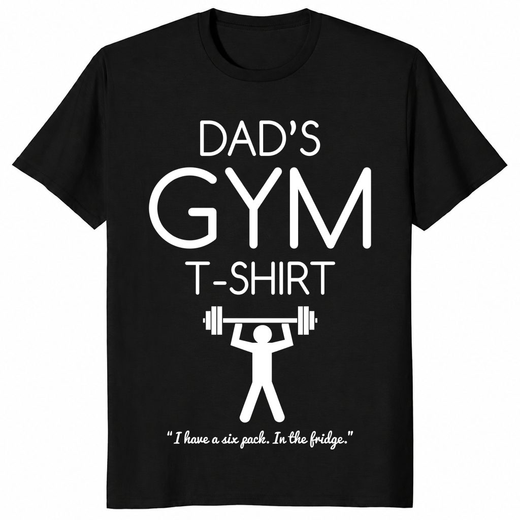 Dad's Gym shirt in black