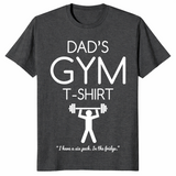 Dad's Gym shirt dark heather grey