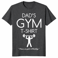 Dad's Gym shirt dark heather grey