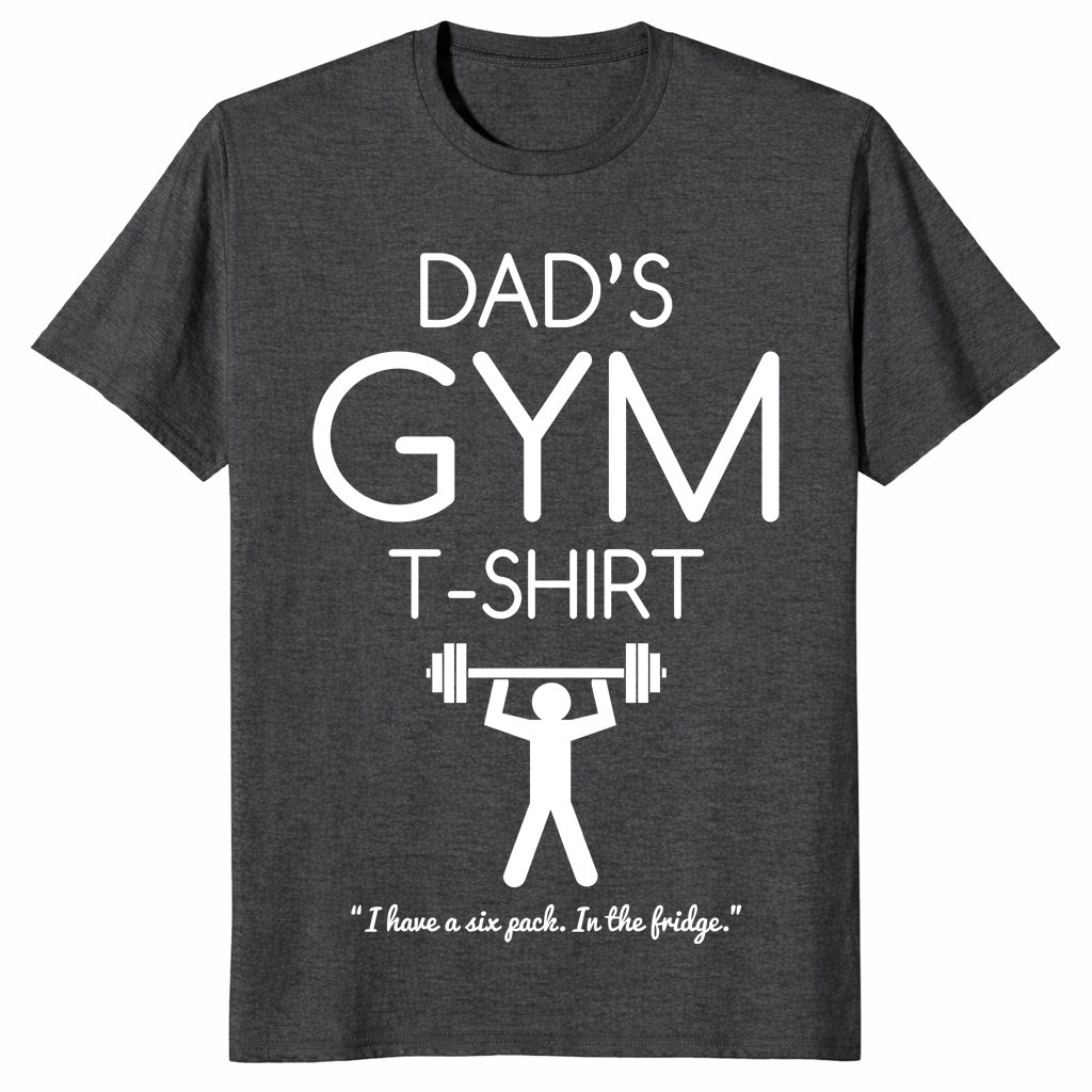 Dad's Gym shirt dark heather grey