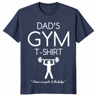 Dad's Gym shirt heather navy