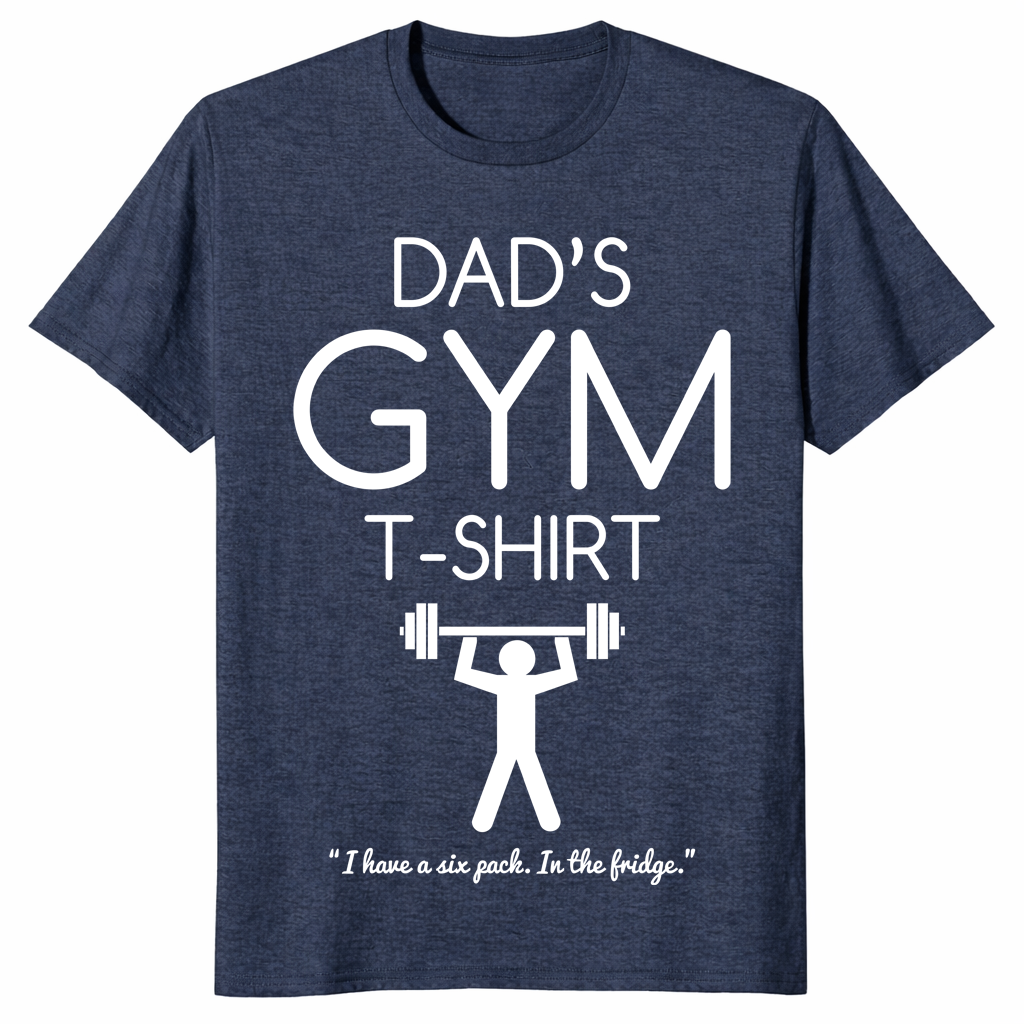 Dad's Gym shirt heather navy