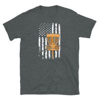 American Flag Disc Golf T-Shirt - USA Flag Design - Cuccico Design
