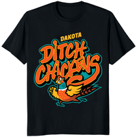 Dakota Ditch Chickens T Shirt by Cuccico – colorful funny graphic tee