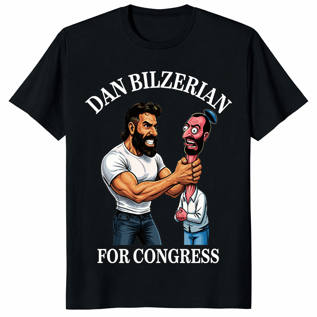 Dan Bilzerian For Congress T Shirt black funny 2026 meme graphic