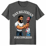Dan Bilzerian For Congress T Shirt dark heather parody graphic tee