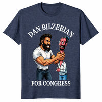 Dan Bilzerian For Congress T Shirt heather navy 2026 meme graphic