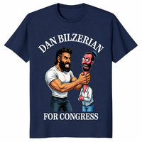 Dan Bilzerian For Congress T Shirt navy funny political shirt