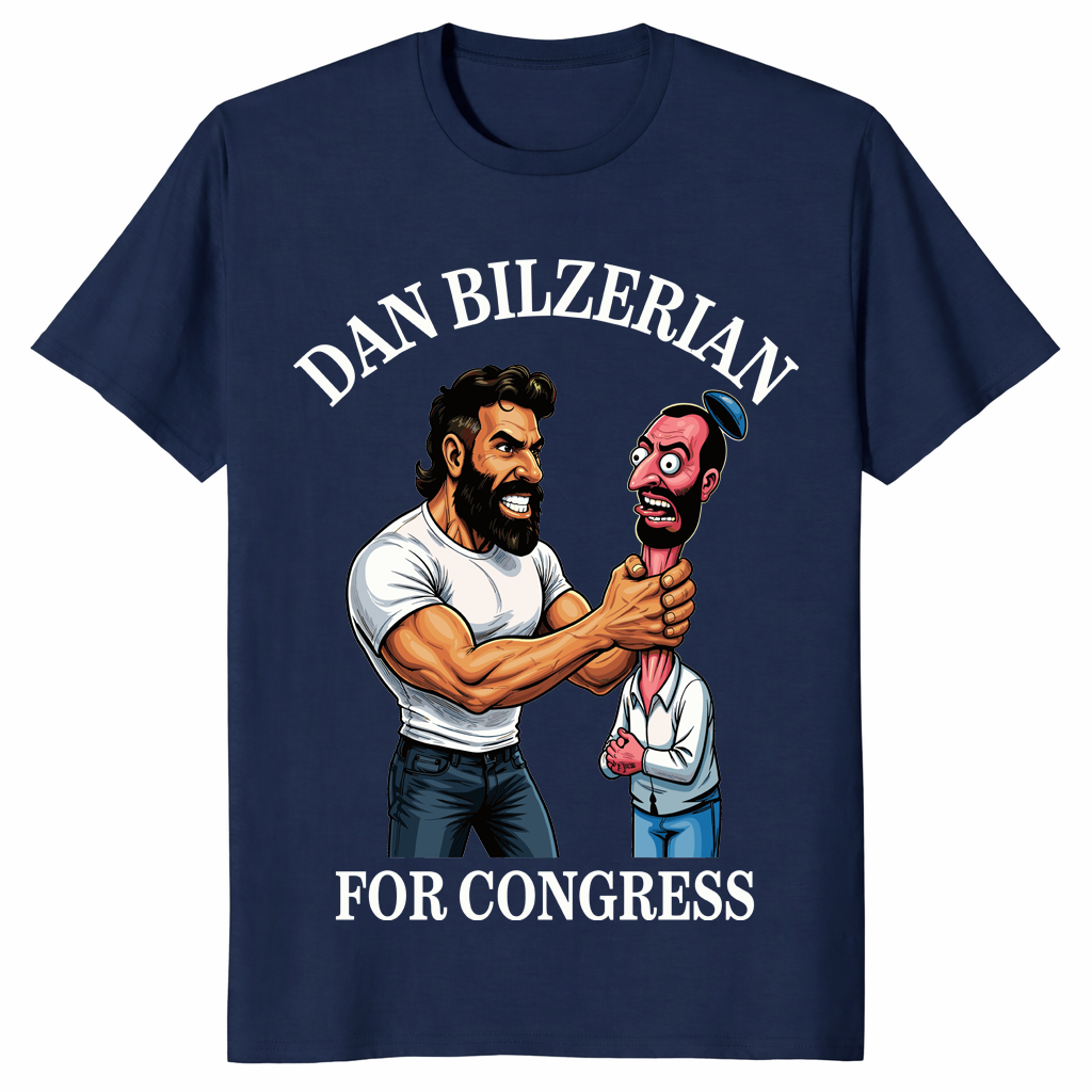 Dan Bilzerian For Congress T Shirt navy funny political shirt