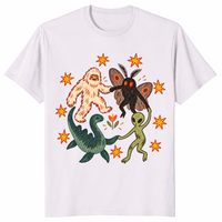 Dancing Cryptids Shirt in ice grey